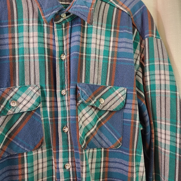 🌲 Vintage Five Brothers Plaid Shirt Grunge 2XL 🤠 - Picture 3 of 7